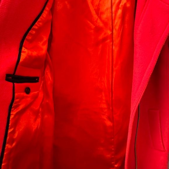 HP! 🎉💕 J.Crew Stadium Cloth Cocoon Coat, Vibrant Flame - Picture 6 of 8